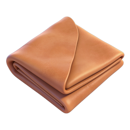 Folded Blanket 3D Icon - Cozy Home Decor Illustration