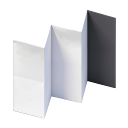 Folded Brochure Mockup Icon - 3D Realistic Design