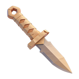 Stylized Folded Knife Icon for Outdoor and Culinary Use