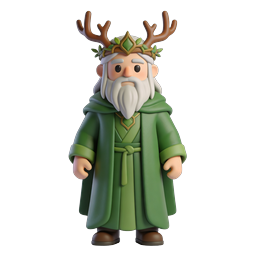 Whimsical Forest Elder Icon for Eco Themes