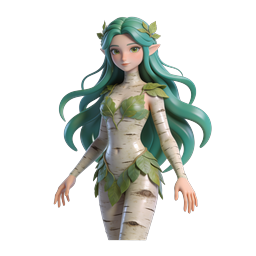 Biểu tượng nhân vật 3D Dryad Tiên rừng - Kỳ ảo Thiên nhiên