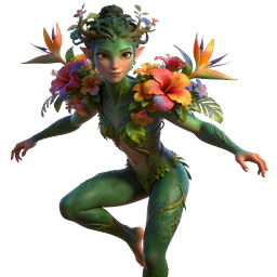 Forest Fairy Elf Nature Spirit 3D Character Icon