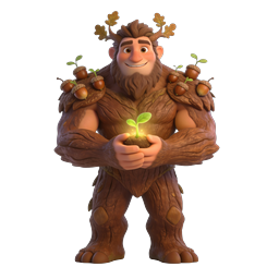 Forest Giant Nature Guardian 3D Character Icon