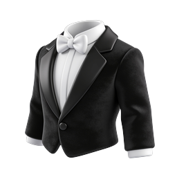 Formal Tuxedo Icon - Black-Tie Formalwear Illustration