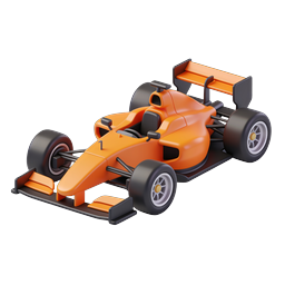 Formula 1 Race Car Icon - 3D Racing Vehicle