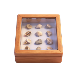 Fossil & Seashell Display Box Icon | Nature Collection