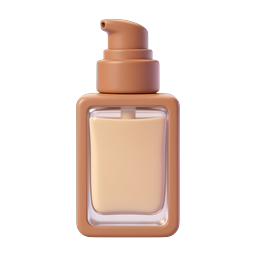 Foundation Bottle 3D Icon - Cosmetic Product