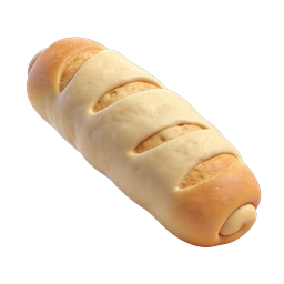 Biểu tượng bánh mì nướng mới - Minh họa tiệm bánh 3D chân thực