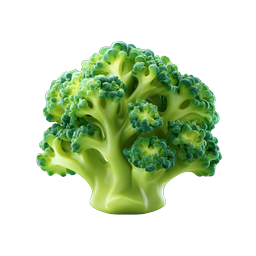 Fresh Broccoli 3D Icon - Healthy Vegetable Illustration