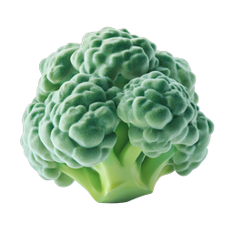 Fresh Broccoli 3D Icon - Realistic Vegetable