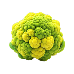 Fresh Cauliflower Icon - Realistic 3D Vegetable Illustration
