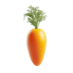 Fresh Orange Carrot Icon - 3D Realistic Vegetable Design