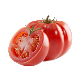 Frisches rotes Tomaten-Icon - Realistische Lebensmittel-Illustration