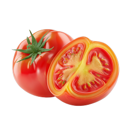 Frische Tomaten-Ikone - Realistische rote Gemüse-Illustration