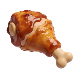 Fried Chicken Drumstick Icon for Food Lovers