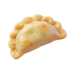 Golden Fried Empanada Dumpling 3D Icon