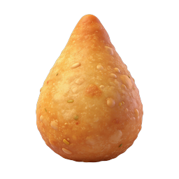 Fried Snack Food 3D Icon - Golden Brown Culinary Asset