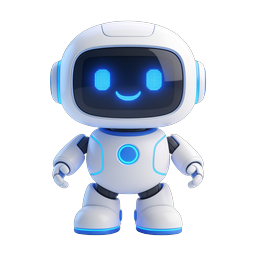 Friendly AI Robot Icon - Cute Tech Mascot