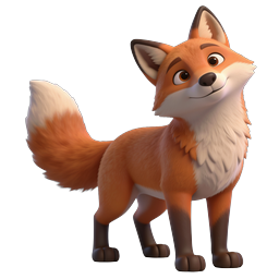Charming Friendly Fox Icon for Nature Projects