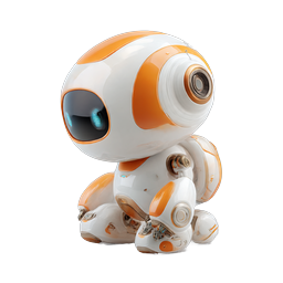 Friendly AI Robot Icon | 3D Technology Character