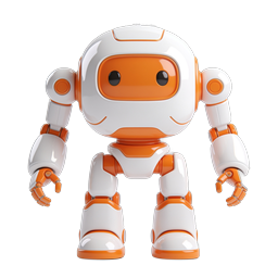 Friendly AI Robot Icon - Cute 3D Technology Character