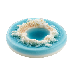 Frozen Ice Pool 3D Icon - Winter Nature Asset