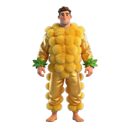 Fruit Costume Character - 3D Cartoon Mascot Icon