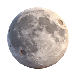 Realistic Full Moon Icon for Celestial Themes