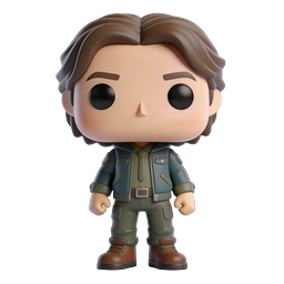 Funko Pop Style 3D Character Icon