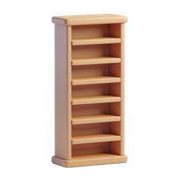 Stylish Shelf Icon for Home Decor and Design Projects