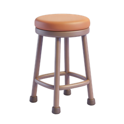 Stylish Bar Stool Icon for Interior Design
