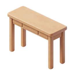 Minimalist Simple Table Icon for Design Projects