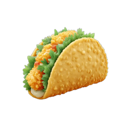 Colorful Taco Icon for Food Lovers