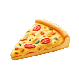 Delicious Pizza Slice Icon for Culinary Designs