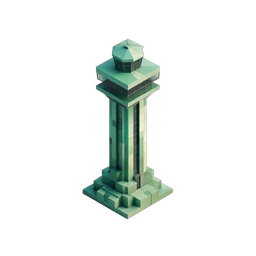 Stylized Airport Tower Icon for Aviation Projects