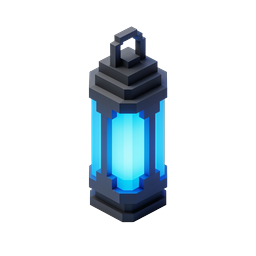 Futuristic Lantern Energy Cell Isometric Icon