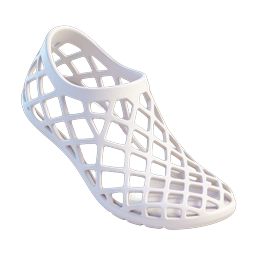 Futuristic Lattice 3D-Printed Sneaker Icon | Modern Footwear Design