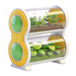 未来感种植盆 - 智能室内植物图标