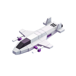 Futuristic Spaceship Icon for Space Exploration Themes