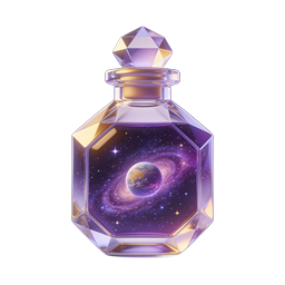 Magical Galaxy Perfume Bottle Icon - Cosmic Fantasy