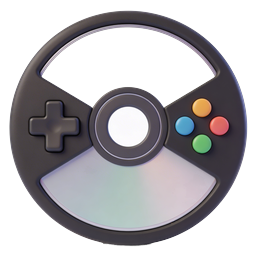 3D Game Controller Disc Icon - Gaming Peripheral