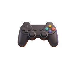 3D Game Controller Icon - Gaming Gamepad Symbol