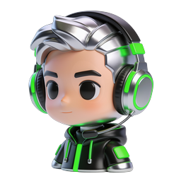 3D Gamer Avatar Icon - Esports Character with Headset
