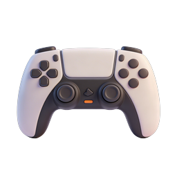 Modern 3D Gaming Controller Icon - Clay Style