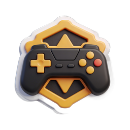 3D Clay Gaming Controller Icon for Apps & Websites