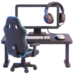Stylish Gaming Desk Icon for Modern Setups