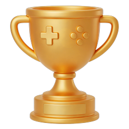 Golden Gaming Trophy Icon - Esports Championship Award