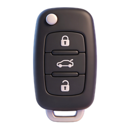 Stylish Car Key Icon for Automotive Applications