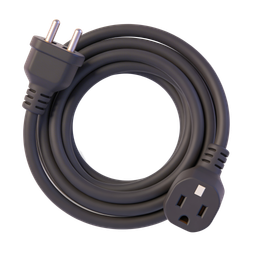 Realistic Power Cable Icon for Technology Use