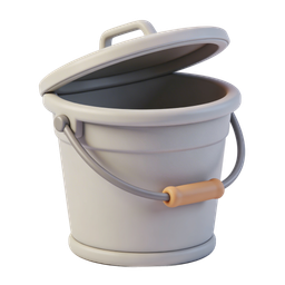 Stylish Bucket Icon for Cleaning and Storage Use